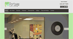 Desktop Screenshot of portagedentalcenter.com